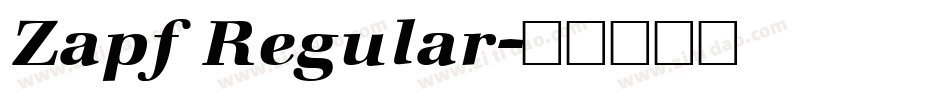 Zapf Regular字体转换